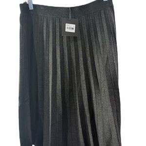 Slate Legacy Gray A-Line Pleated Skirt XL